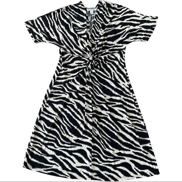 ENFOCUS Studio Zebra Print Dress Size 6 - Picture 5 of 11